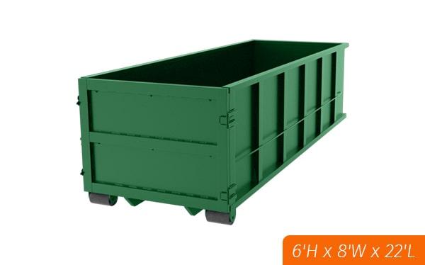 we may have special promotion or discount on our thirty yard dumpsters depending on the rental duration and location